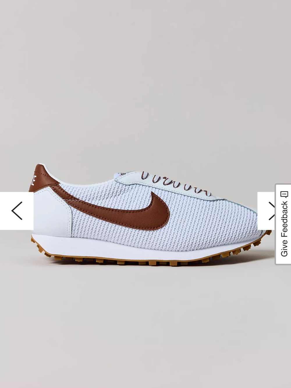 Nike Women’s Sneaker White & Brown size 7 NEW NWT - Picture 4 of 5